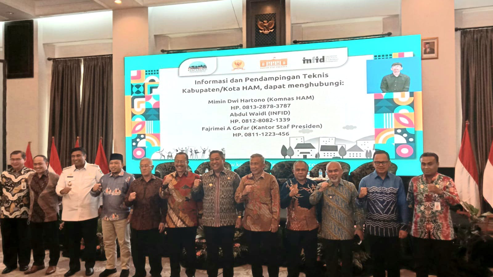 Bentuk Kepedulian Pemkab pada Perlindungan HAM, Wabup Banggai Hadiri Konferensi Pengarusutamaan Kabupaten/Kota HAM se-Indonesia