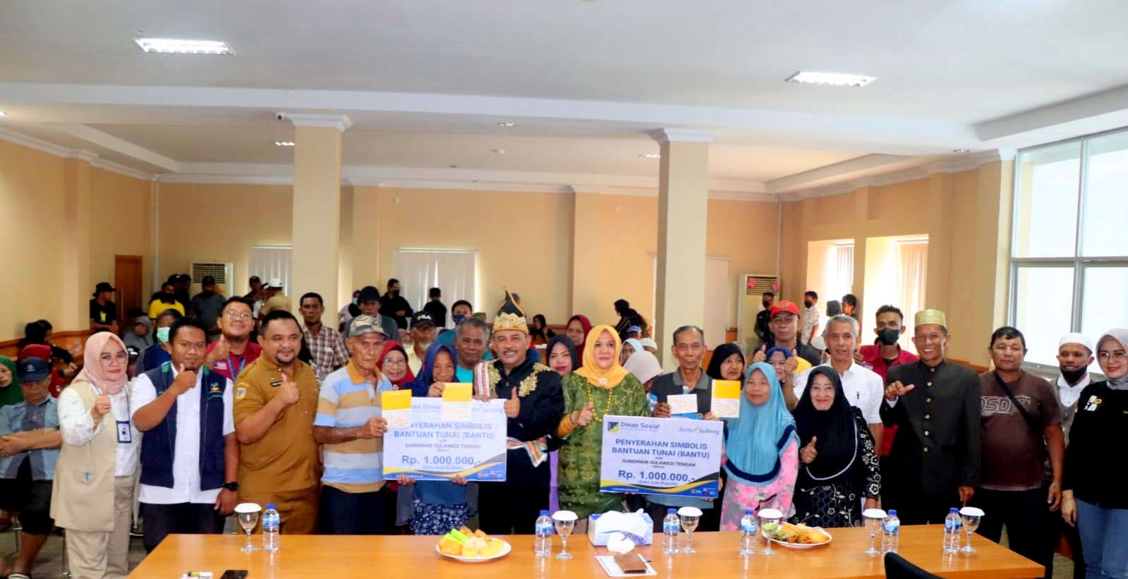Mewakili Bupati Banggai, Asisten I Hadiri Launching Penyerahan Bantuan Tunai (BANTU) Tahap I Provinsi Sulawesi Tengah Tahun 2023