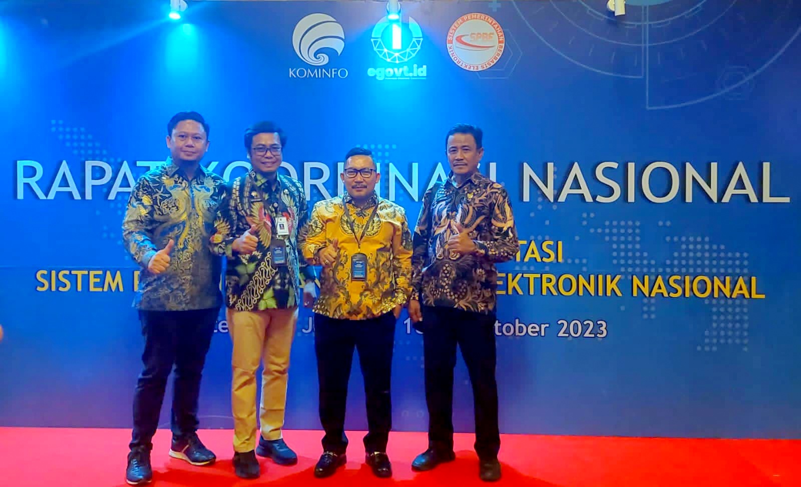 Komitmen untuk Pemerintahan Efisien dan Modern, Bupati Amirudin Hadiri Rakornas Kolaborasi Implementasi SPBE di Jakarta