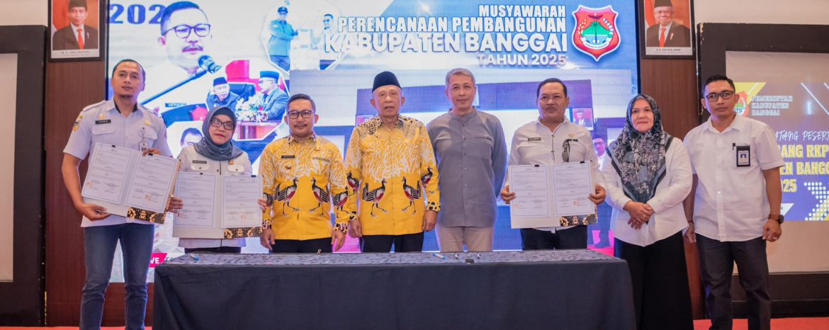 Untuk Kemajuan Kabupaten Banggai, Pemkab Banggai Teken Kesber dan PKS bersama Petrotekno, PT. PAU, dan JOB Tomori